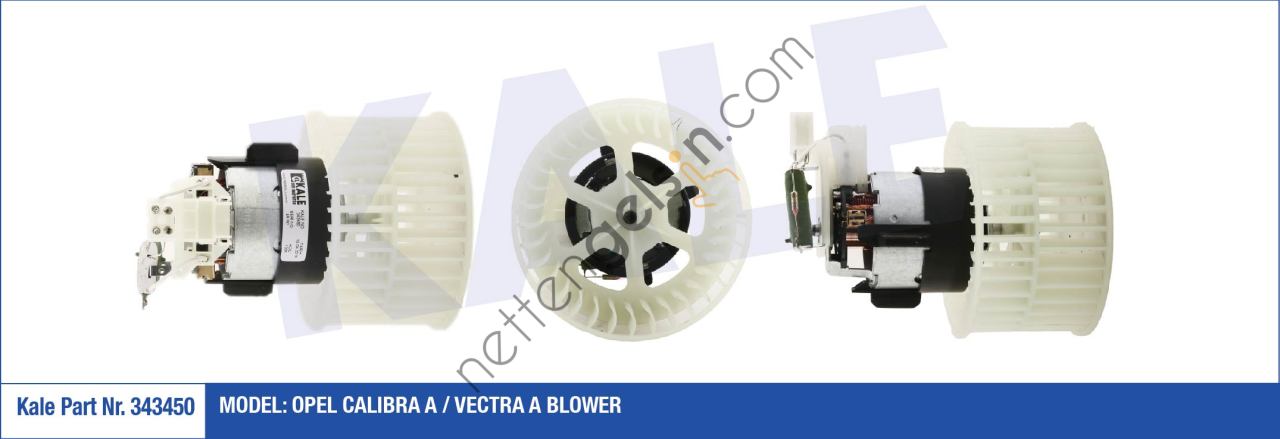 KALE 343450 KALORIFER MOTORU OPEL CALIBRA A / VECTRA A 12V  OPEL BİNEK KALORİFER MOTORU