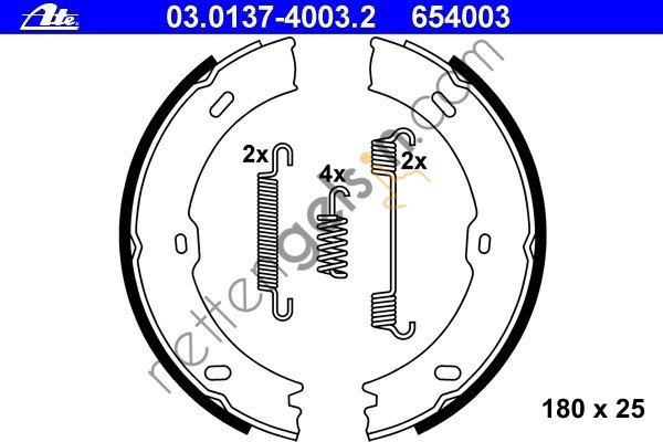 ATE 03.0137-4003.2 EL FREN BALATASI SPR 907 &sol; 906 &sol; CRAFTER (YAYLI) A9064200320 MERCEDES