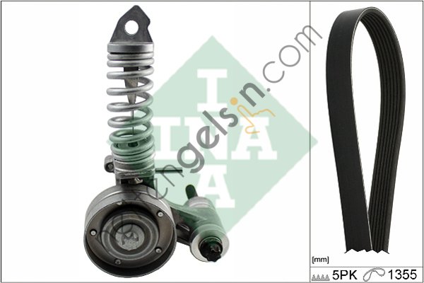 INA 529029710 V KAYIS GERGI VE KANALLI KAYIS ASTRA J 12> ASTRA H Z14XEP A14XER B14XER  OPEL BİNEK V KAYIS GERGI SETI