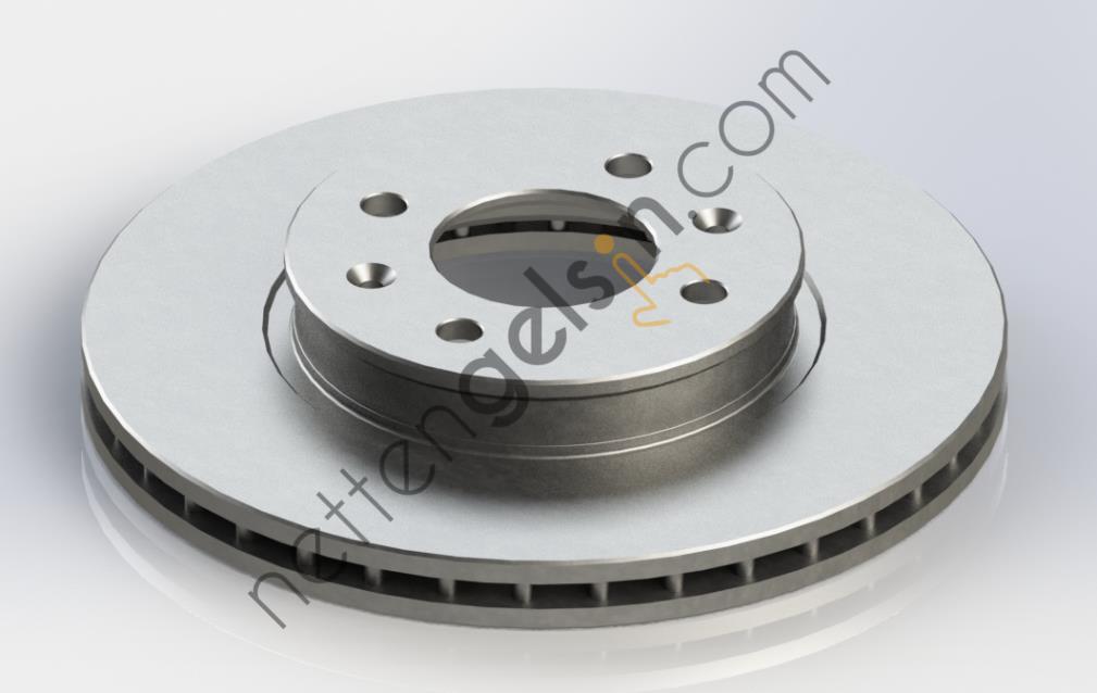 KRAFTVOLL 07040008 ON FREN AYNASI ACCENT HAVALI 256mm ERA / I20 08>  HYUNDAI BİNEK FREN DİSKİ