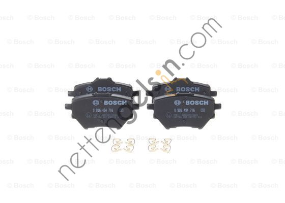 BOSCH 0986494716 ARKA FREN BALATASI 2008 II-3008-308 II-508 II-PARTNER-RIFTER-BERLINGO-C4 PICASSO II-COMBO-GRANDLAND X 13> DISK CAPI:268 MM   PEUGEOT-CITROEN BİNEK FREN BALATASI