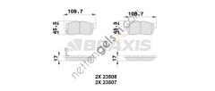 BRAXIS AB0117 ON FREN BALATASI SUZUKI NISSAN ALTO PIXO  NISSAN BİNEK FREN BALATASI