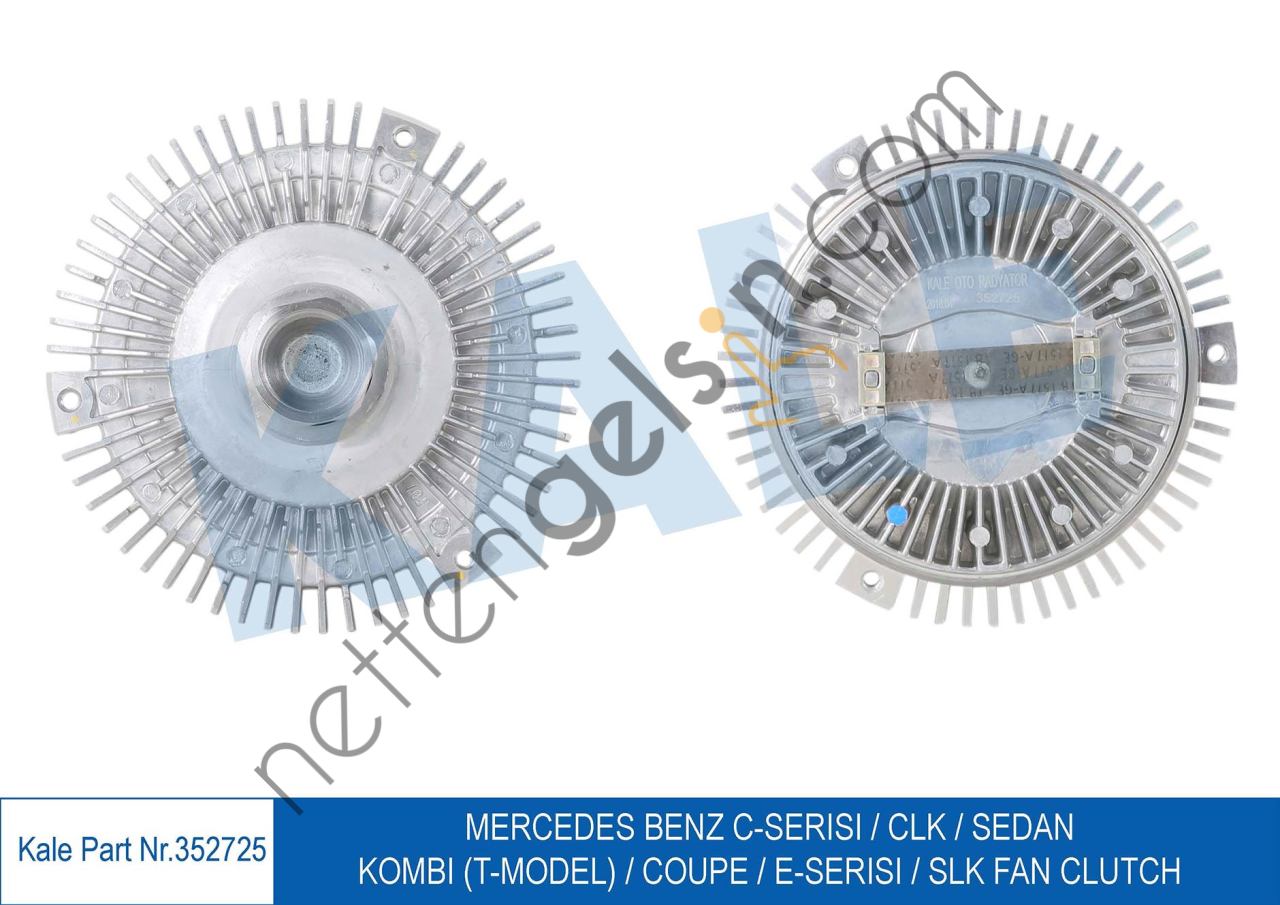 KALE 352725 FAN TERMIGI (KLIMASIZ) W202 93>00 S202 96>01 A202 98>02 C208 97>02 W124 93>95  MERCEDES BİNEK FAN TERMİĞİ