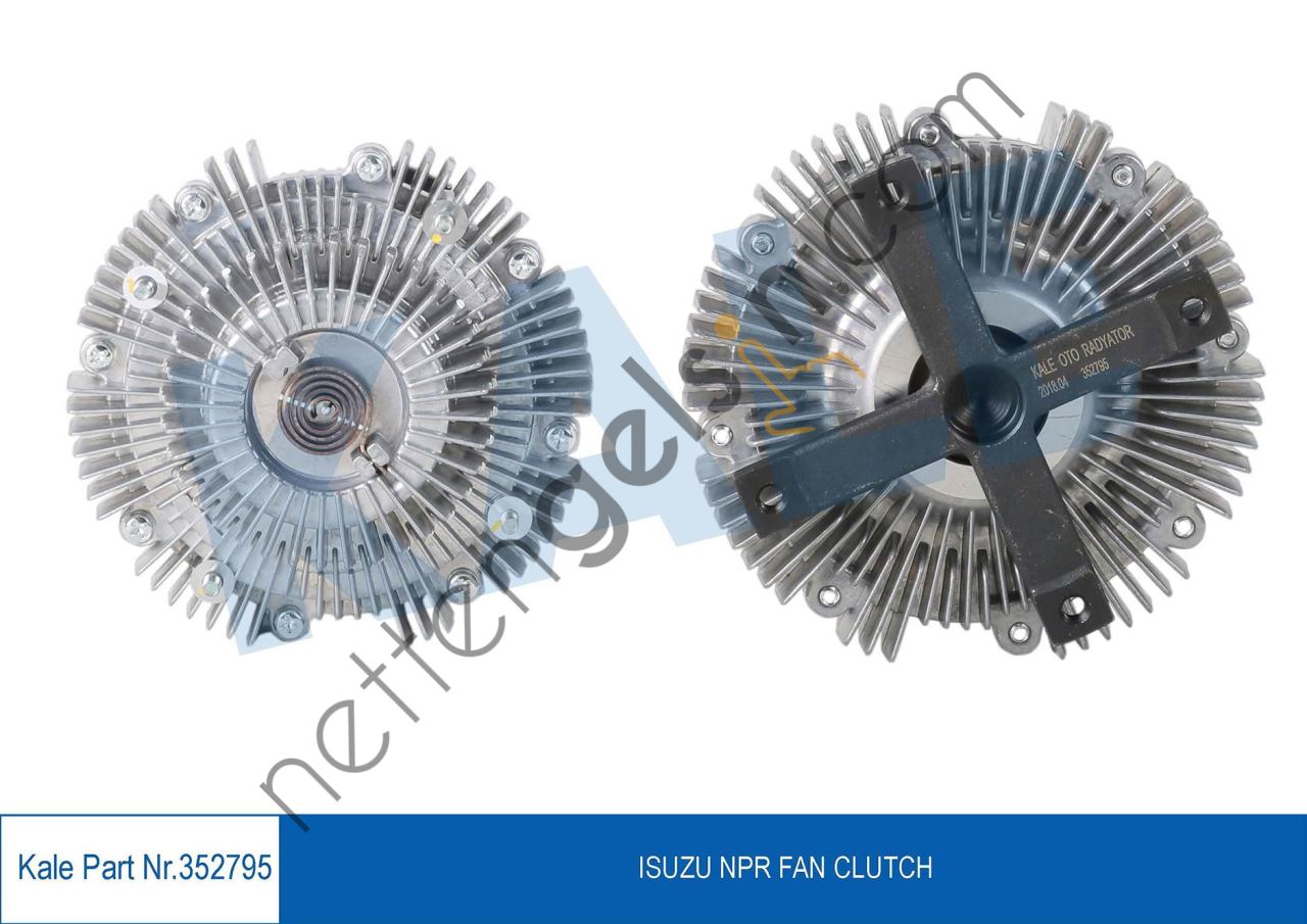 KALE 352795 FAN TERMIK ISUZU EURO 3 TURKUAZ / NQR 4HE1   ISUZU HAFİF TİCARİ FAN TERMİĞİ