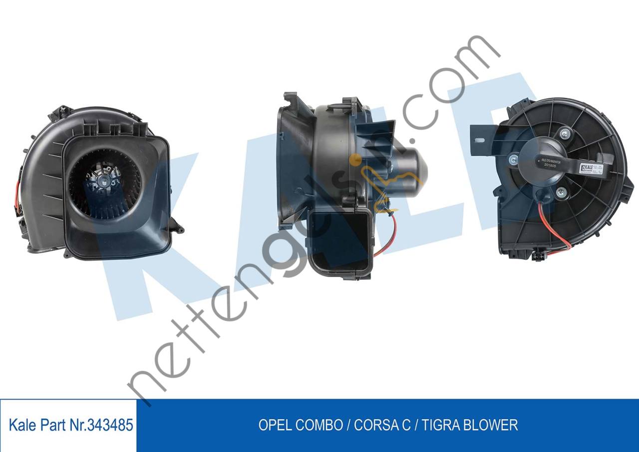 KALE 343485 KALORIFER MOTORU OPEL COMBO / CORSA C / TIGRA 12V  OPEL BİNEK KALORİFER MOTORU