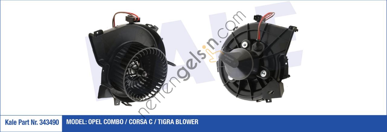KALE 343490 KALORIFER MOTORU CORSA C 1,2 1,4 00>06 TIGRA B 04> 09  OPEL BİNEK KALORİFER MOTORU