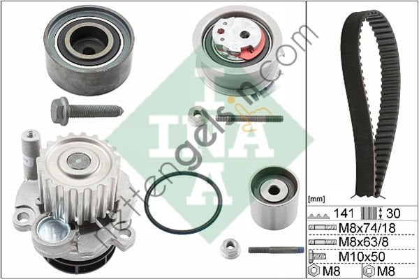 INA 530040530 TRIGER EKSANTRIK GERGI SETI DEVIRDAIMLI PASSAT JETTA III GOLF V TOURAN OCTAVIA TOLEDO BVE BWV BMA BKP BUZ BMR  VW-AUDI-SEAT-SKODA BİNEK TRİGER SETİ