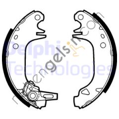 DELPHI LS1382 ARKA FREN BALATASI PABUC R9-R11-P309  RENAULT BİNEK FREN BALATASI