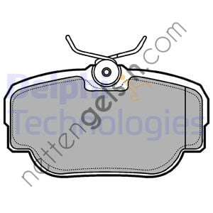 DELPHI LP914 FREN BALATASI ARKA DISCOVERY 2 98-04 RANGE ROVER 94-01 CLASSIC   LAND ROVER BİNEK FREN BALATASI