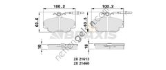 BRAXIS AB0152 ON FREN BALATASI CITROEN ZX  PEUGEOT-CITROEN BİNEK FREN BALATASI