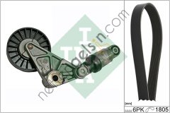 INA 529020010 ALTERNATOR GERGI RULMANI VE KAYISI KOMPLE X20DTL DTH DTR Y20DTH VECTRA B ASTRA G OMEGA B  OPEL BİNEK V KAYIS GERGI SETI