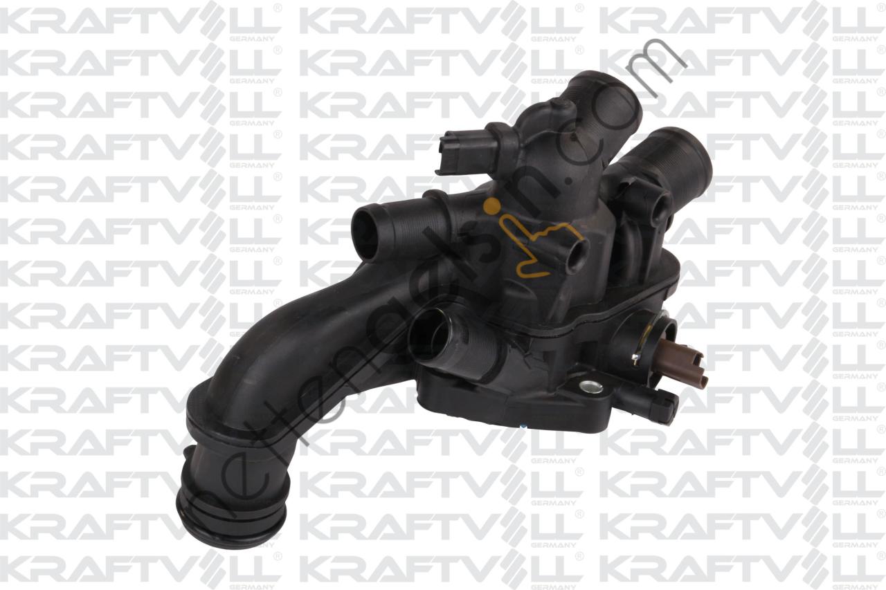 KRAFTVOLL 08100087 TERMOSTAT GOVDESI KOMPLE P308 207 C3 PICASSO EP3 (1,4 16V) P207 P308 PARTNER TEPE BERLINGO III P3008 P5008 C3 III C4 PICASSO DS3 C3 PICASSO EP6 / EP6C  PEUGEOT-CITROEN BİNEK TERMOSTAT