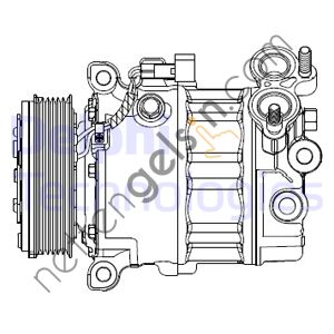 DELPHI CS20512 KLIMA KOMPRESOR KOMPLE FORD C-MAX, FOCUS, GALAXY, GRAND C-MAX, S-MAX VOLVO S60, V40, V60 07/2010 >  FORD BİNEK