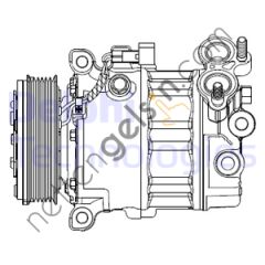 DELPHI CS20512 KLIMA KOMPRESOR KOMPLE FORD C-MAX, FOCUS, GALAXY, GRAND C-MAX, S-MAX VOLVO S60, V40, V60 07/2010 >  FORD BİNEK