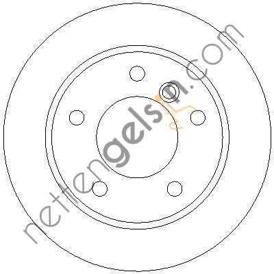FERODO DDF831 FREN DISKI ARKA HAVALI BMW E36 E46  34211162315 (TRW DF2767 EŞDEĞERİ) BMW BİNEK FREN DISKI ARKA