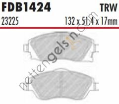 FERODO FDB1424 ON FREN BALATASI CORSA C COMBO C MERIVA A  OPEL BİNEK FREN BALATASI