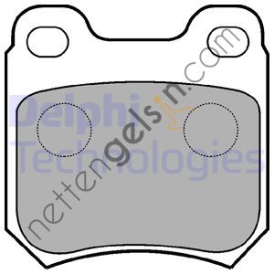 DELPHI LP590 ARKA FREN BALATASI (DISK ICIN) VECTRA B OMEGA B  OPEL BİNEK FREN BALATASI
