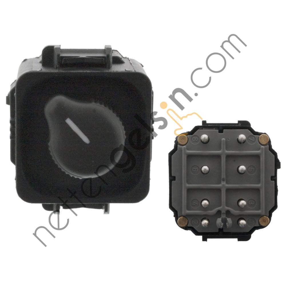 FEBI 46403 AYNA AYAR DUGMESI W124 86>93 W202 93>00 W463 89>97 V-CLASS 638/2 96>03 VITO 638 96>03 SPRINTER 96>06  MERCEDES BİNEK AYNA KUMANDA DÜĞMESİ
