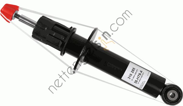 SACHS 316 285 AMORTISOR ARKA GAZLI CAYENNE 10> 3.0 3.6 4.8 TSI 3.0 4.2 TDI MCV.VB M 48.52  VW-AUDI-SEAT-SKODA BİNEK AMORTISOR KOMPLE