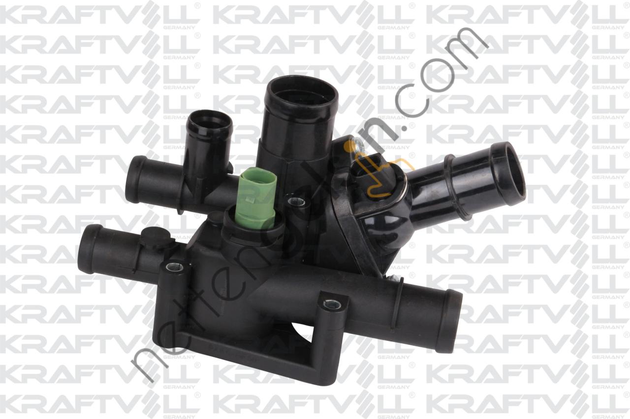 KRAFTVOLL 08100071 TERMOSTAT 105° MANUEL KOMPLE MUSURLU BFQ AVU BORA GOLF OCTAVIA 1.6  VW-AUDI-SEAT-SKODA BİNEK TERMOSTAT