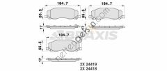 BRAXIS AB0186 ON FREN BALATASI INSIGNIA 18 INCH JANT ICIN  OPEL BİNEK FREN BALATASI