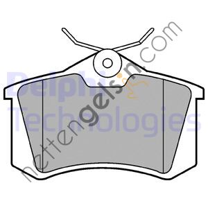 DELPHI LP565 ARKA FREN BALATASI GOLF IV BORA AUDI A1 A3 A4 A6 A8 ALTEA CORDOBA IBIZA III IV V / MEGANE II III MEGANE IV HB FLUENCE / C3 P307 P1007 PARTNER II BERLINGO II C3 PICASSO C3 III DS3 P207 1,4I 1,6I 16V 2,0I 2,0HD P308 C4 P807 C8  RENAULT