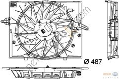 BEHR CFF336000S FAN KOMPLE E 60/61/63/64/65/66(CFF336000S) 17427543282 BMW