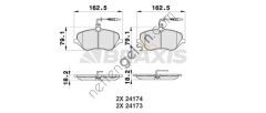 BRAXIS AB0194 ON FREN BALATASI P407 C6 2.2HDI 2.2 16V 3.0 2.7  PEUGEOT-CITROEN BİNEK FREN BALATASI