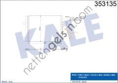 KALE 353135 KLIMA RADYATORU FOCUS III 11>17 1.6 ECOBOOST 1.6 C MAX II 11> 1.6 ECOBOOST -2.0 TDCI  FORD BİNEK KLİMA RADYATÖRÜ