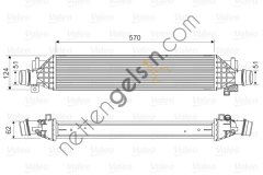 VALEO 818629 TURBO RADYATORU MOKKA TRAX A14NET  OPEL BİNEK TURBO RADYATÖRÜ