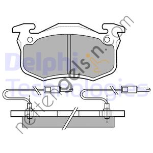 DELPHI LP491 ON FREN BALATASI TWINGO (FISLI)   RENAULT BİNEK FREN BALATASI