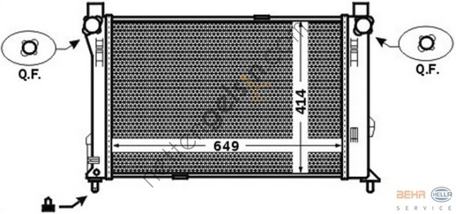 BEHR CR1476000S RADYATÖR 203 C 270 CDİ 612 (CR1476000S) A2035000803 MERCEDES