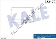 KALE 353170 KLIMA RADYATORU MINI R55 R56 R57 R58 R59  MINI BİNEK KLİMA RADYATÖRÜ