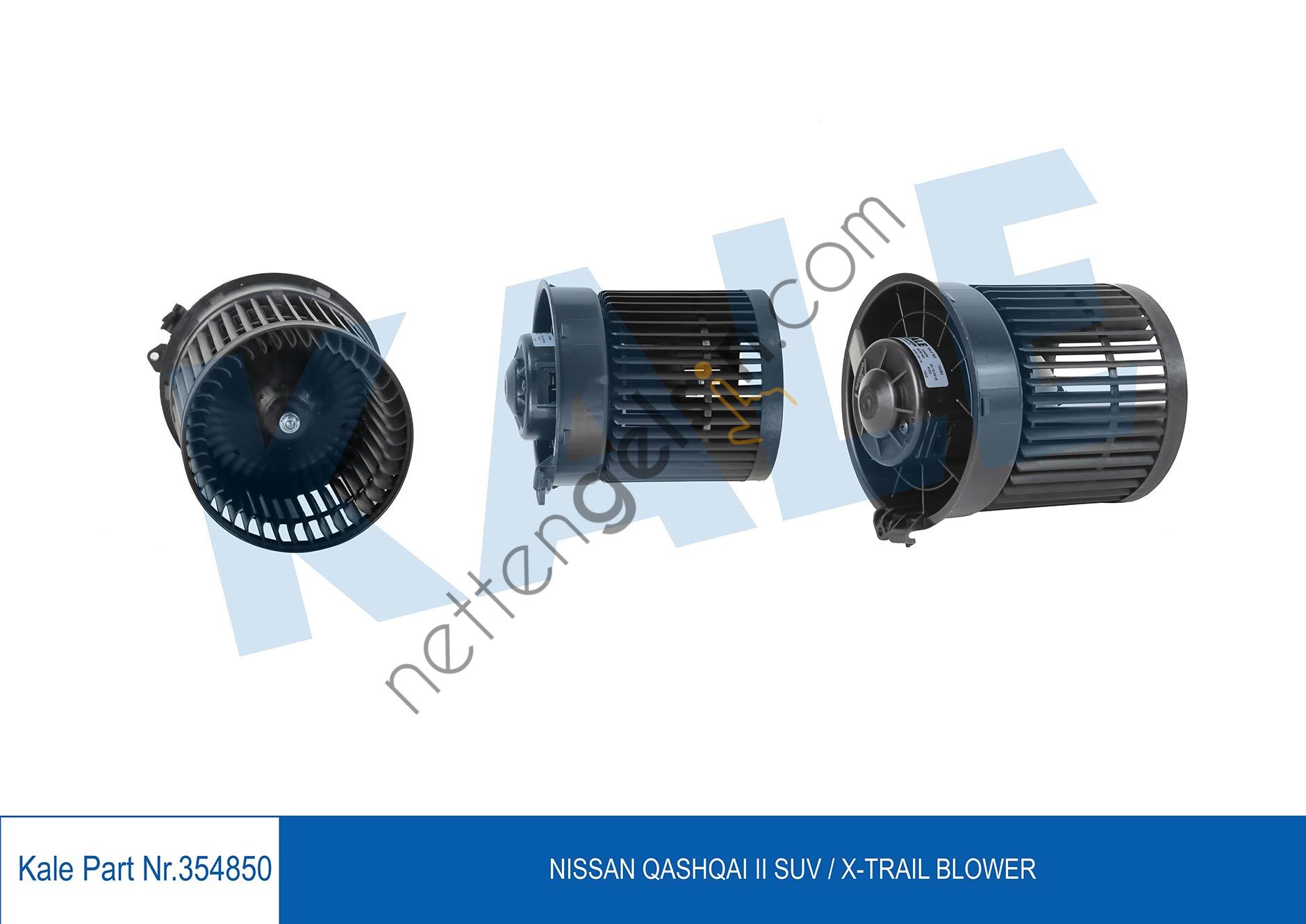 KALE 354850 KALORIFER MOTORU NISSAN QASHQAI II SUV 1.2/1.3 DIG-T 1.5-1.6 DCI 13-> XTRAIL 1.6 DIG-T 15->  NISSAN BİNEK KALORİFER MOTORU