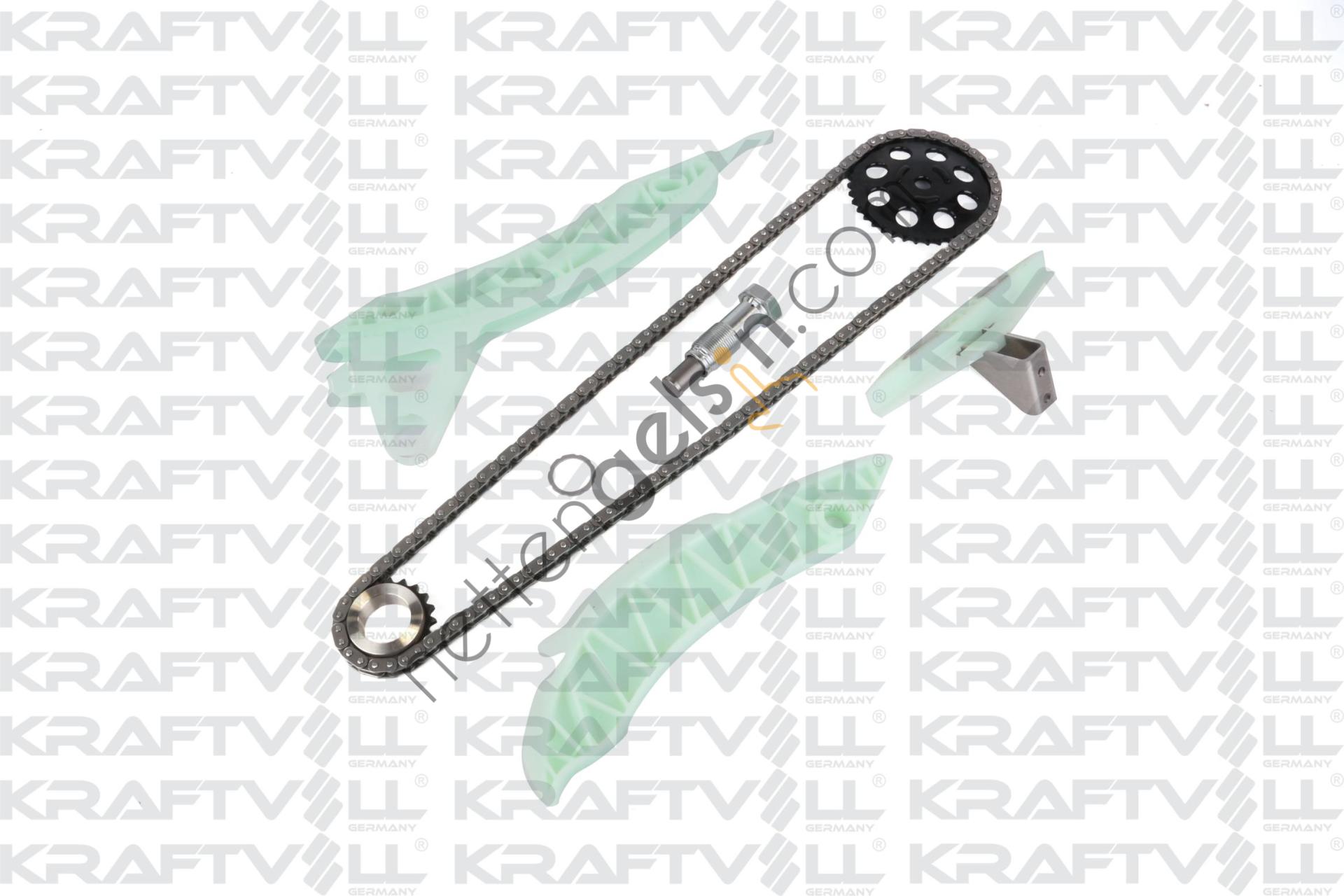 KRAFTVOLL 12100040 EKSANTRIK ZINCIR SETI C4 - C5 1,6 THP / EP6T  PEUGEOT-CITROEN BİNEK MOTOR ZINCIR SETI