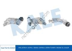 KALE 353420 YAG SOGUTUCU KOMPLE ASTRA J ZAFIRA B ZAFIRA CASTRA H MOKKA INSIGNIA A16XER A16LET A18XER  OPEL BİNEK YAĞ FİLTRE KÜTÜĞÜ