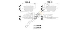 BRAXIS AB0224 ON FREN BALATASI A4 A6 1.8T 1.9TDI 95> PASSAT 1.8T 1.9TDI 95 00 GOLF IV 1.9TDI SUPERB 02> FISLI  VW-AUDI-SEAT-SKODA BİNEK