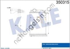KALE 350315 INTERCOOLER MERCEDES BENZ ATEGO  MERCEDES AĞIR VASITA TURBO RADYATÖRÜ