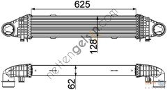 BEHR CI358000P INTERKOL RADYATÖRÜ 204 C 320/350 CDI(CI358000P) A2045000300 MERCEDES