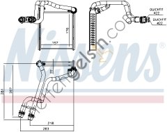 NISSENS 73942 KALORİFER RADYATÖRÜ VW GOLFVI JETTA 2011- 5C0819031 VW