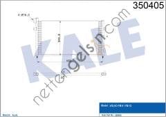 KALE 350405 KONDENSER (KLIMA) RADYATORU VOLVO FM FM7 9 12 / FMX 1998 2005 VE SONRASI  VOLVO AĞIR VASITA KLİMA RADYATÖRÜ