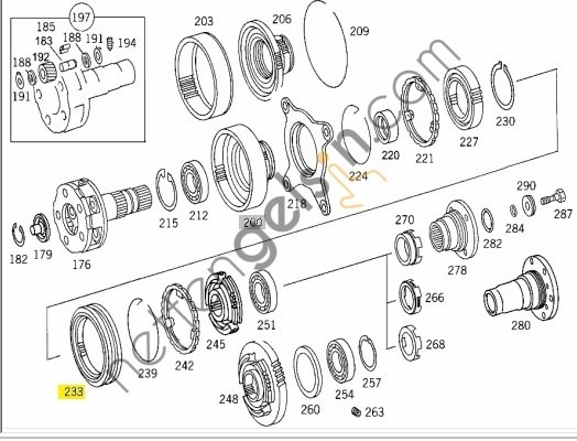 EURORICAMB 60531911 SENKROMENÇ HALKASI AĞIR SERİ 3031 >389 262 16 23 A9452626623 MERCEDES