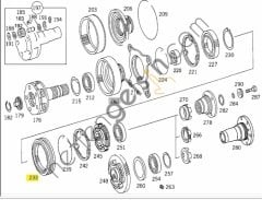 EURORICAMB 60531911 SENKROMENÇ HALKASI AĞIR SERİ 3031 >389 262 16 23 A9452626623 MERCEDES