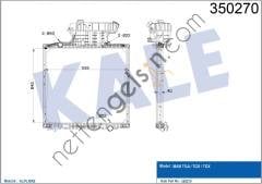 KALE 350270 RADYATOR MOTOR MAN TGA / TGS / TGX (CERCEVELI) (MT)  MAN AĞIR VASITA MOTOR SU RADYATORU