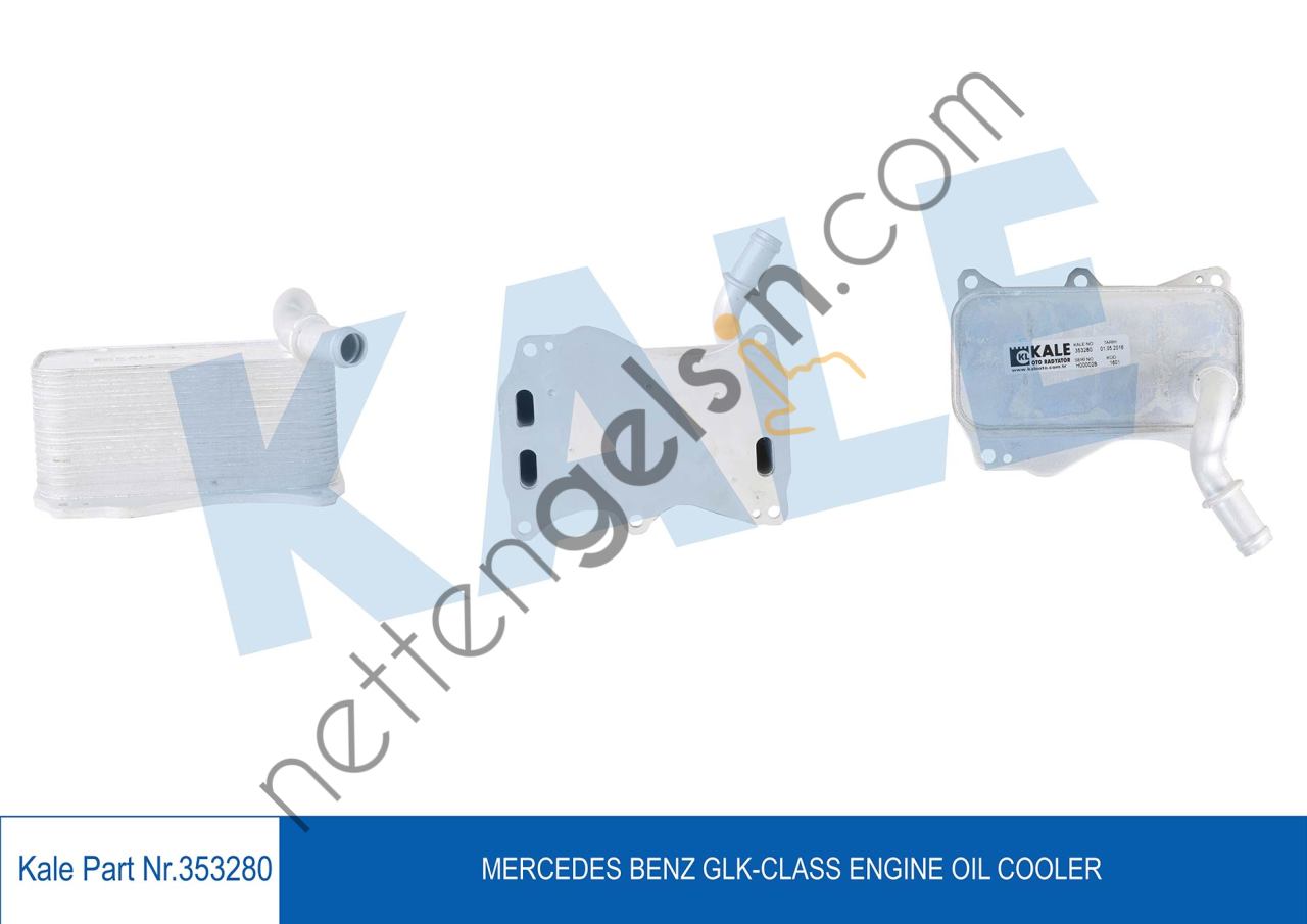 KALE 353280 YAG SOGUTUCUSU (M276) W204 11>14 W205 14> W212 11>15 C207 11>16 W213 16> W222 13> W166 11>15  MERCEDES BİNEK MOTOR YAĞ SOĞUTUCU