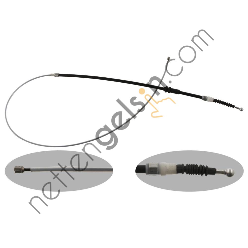 FEBI 37218 EL FREN TELI SAG SOL CADDY (EN SONDAKI) 1713 &sol; 549 MM 09>>  VW-AUDI-SEAT-SKODA BİNEK EL FREN HALATI