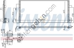 NISSENS 941086 KLİMA RADYATÖRÜ CHEVROLET AVEO T300 A13DT 95328644 CHEVROLET