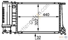 BEHR CR495000S RADYATÖR E-34-36/M-50 ( MEKA. ) 719994(CR495000S) 17111719304 BMW