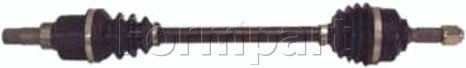 FORMPART 21380067&sol;S AKS SOL KOMPLE P207 (DIS FREZE: 21, DIS FREZE: 22, BOY : 655 MM, CONTA CAPI: 48MM) EP3 EP3C DV4C DV4TD (1,4HDI 8V) TU3A TU3AES (1,4 8V) ET3J4 (1,4 16V) P208 1,4HDI  PEUGEOT-CITROEN BİNEK AKS MİLİ