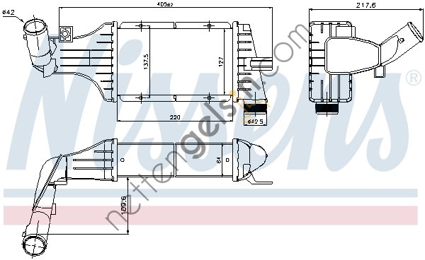 NISSENS 96789 RADYATÖR OPEL INTERKOL ASTRA G/ZAFIRA A Y20DTH 1302243 OPEL
